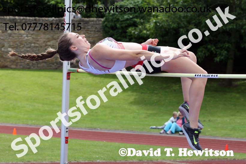 Womens high jump, EAP International Combined Events, Hexham Northumberland. Photo: David T. Hewitson/Sports for All Pics